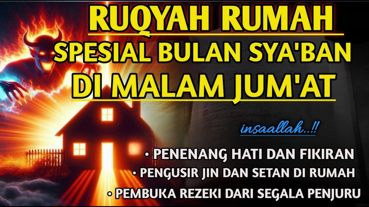 RUQYAH RUMAH NIPSU SYA'BAN USIR JIN,SETAN , RUMAH DEGAN AYAT PENYEMBUH| MUHAMMAD HIJAZI