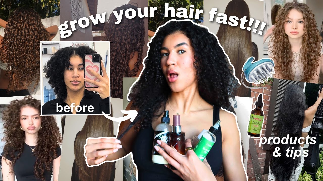 How To Grow Your CURLY HAIR FAST: Hair Growth Tips For Long Natural Hair That WORK!