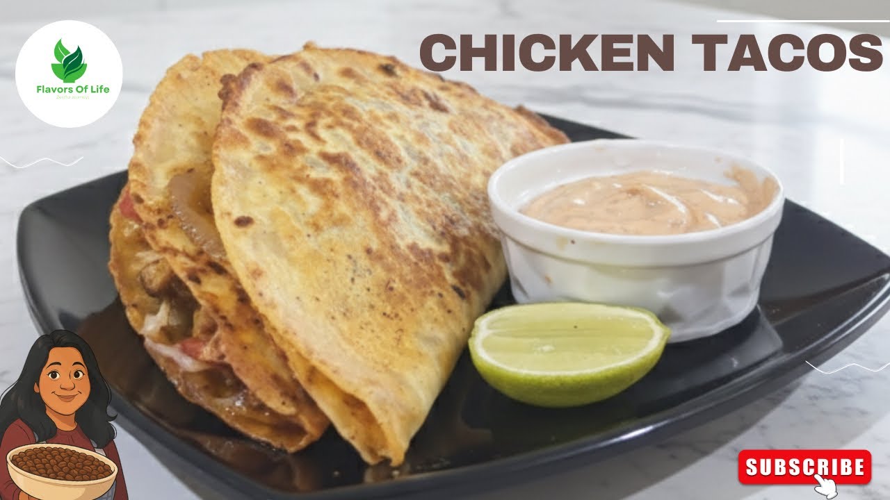 Crispy Chicken Tacos 🌮 | Crunchy Outside, Juicy Inside!