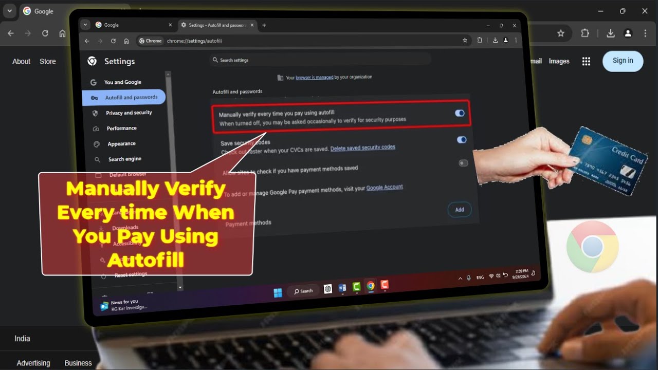 How to Lock Payment Methods on Google Chrome