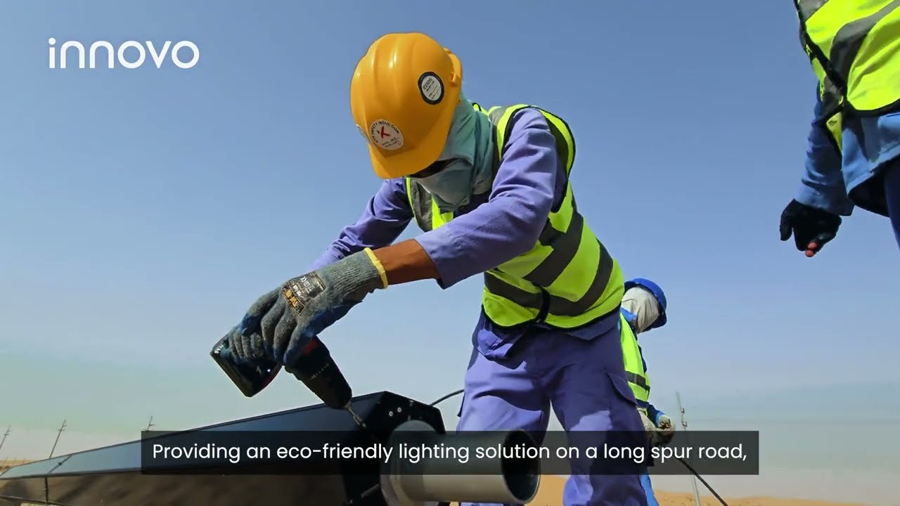 Installation of Solar Street Lighting Network on Abu Dhabi - Al Ain Road