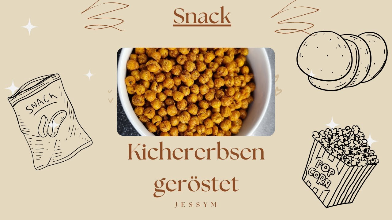Gesunder Snack Geröstete Kichererbsen