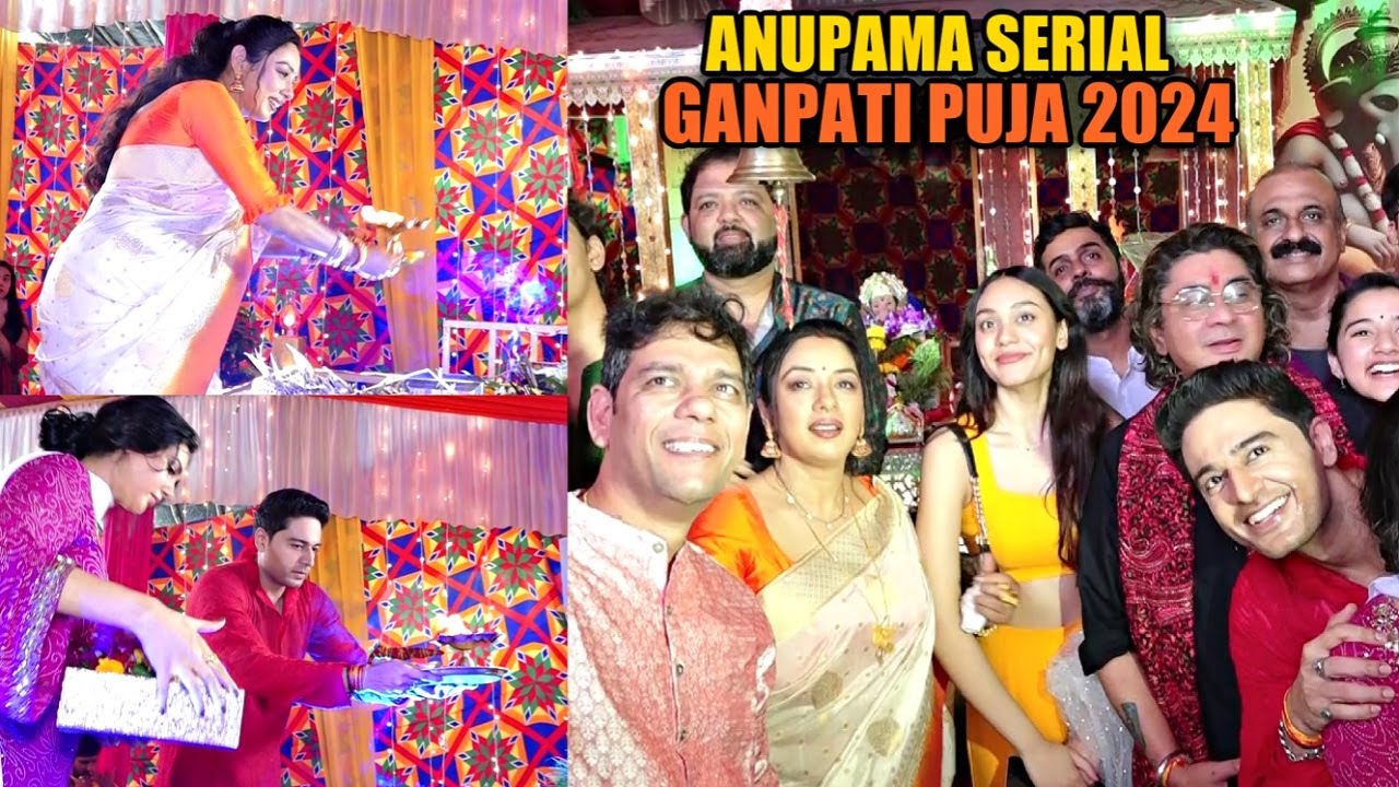 Anupama Ganpati 2024 Sthapna With Rupali Ganguly, Gaurav Khanna & Full Cast