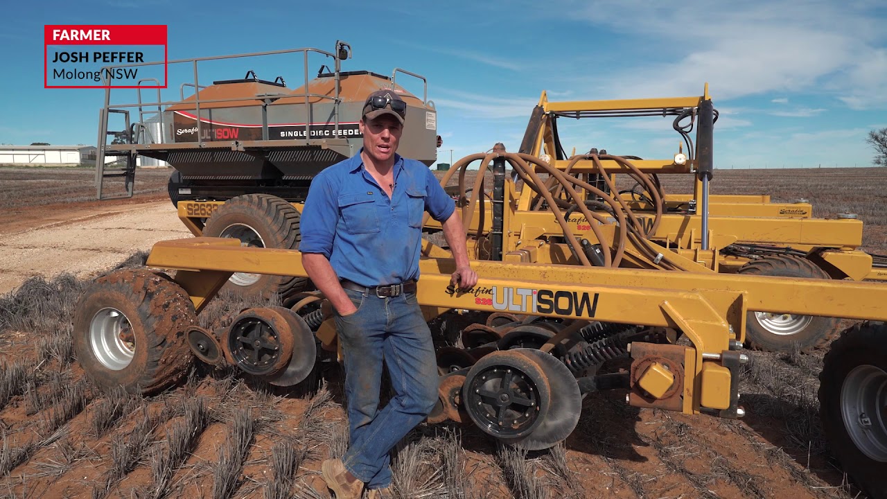 2020 Serafin Ultisow S26 Single Disc Air Seeder - Customer testimonial - Josh Peffer, Molong NSW