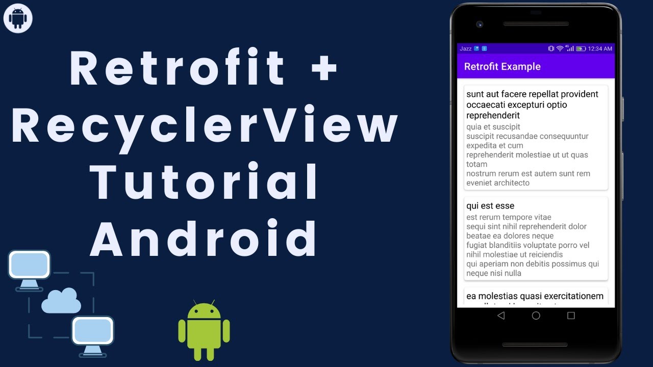 Android Retrofit RecyclerView Tutorial 2021 | Getting JSON Response From Api
