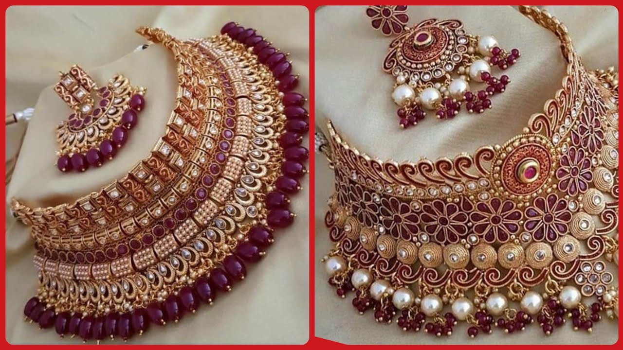 latest bridal necklace sets design // bridal jewellery collection 2019-2020