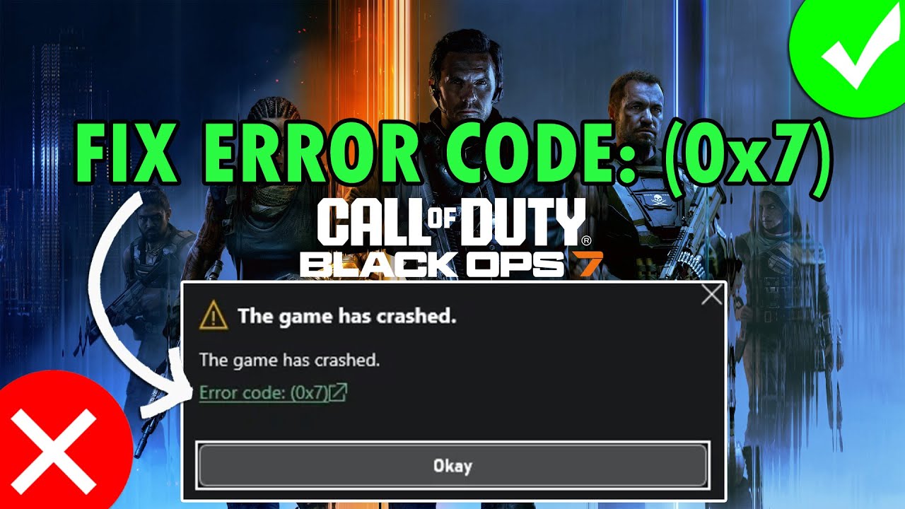Исправление ошибки Black Ops 7 с кодом (0x7). Игра вылетает на ПК (для пользователей Game Pass)