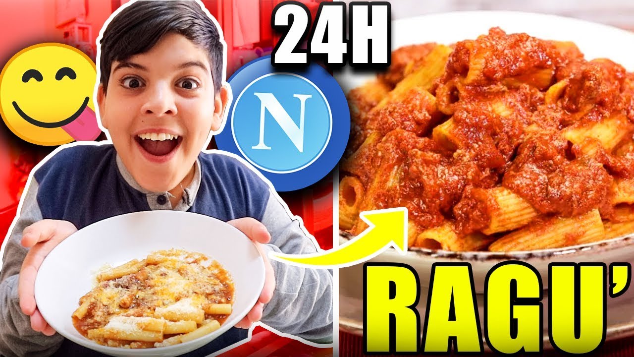 🍝😋 MANGIAMO SOLO RAGÚ NAPOLETANO per 24 ORE!! *delizioso*