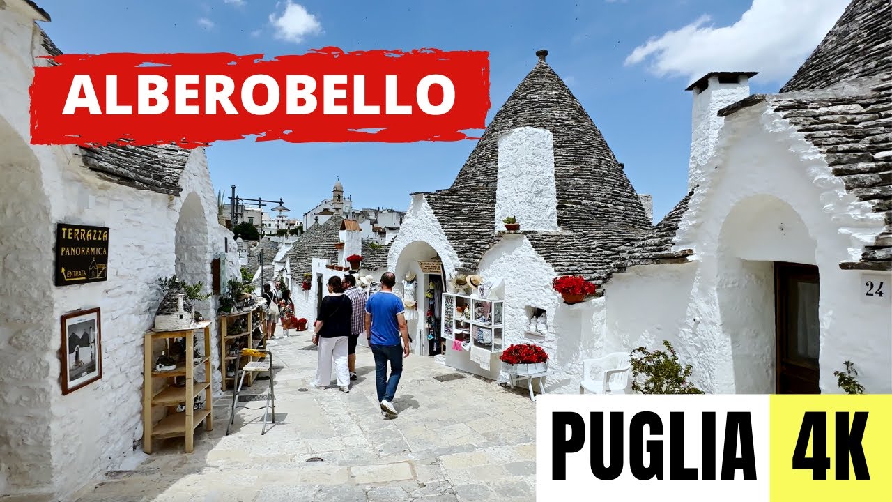 PUGLIA, ITALY 🇮🇹 [4K] Alberobello — Walking Tour