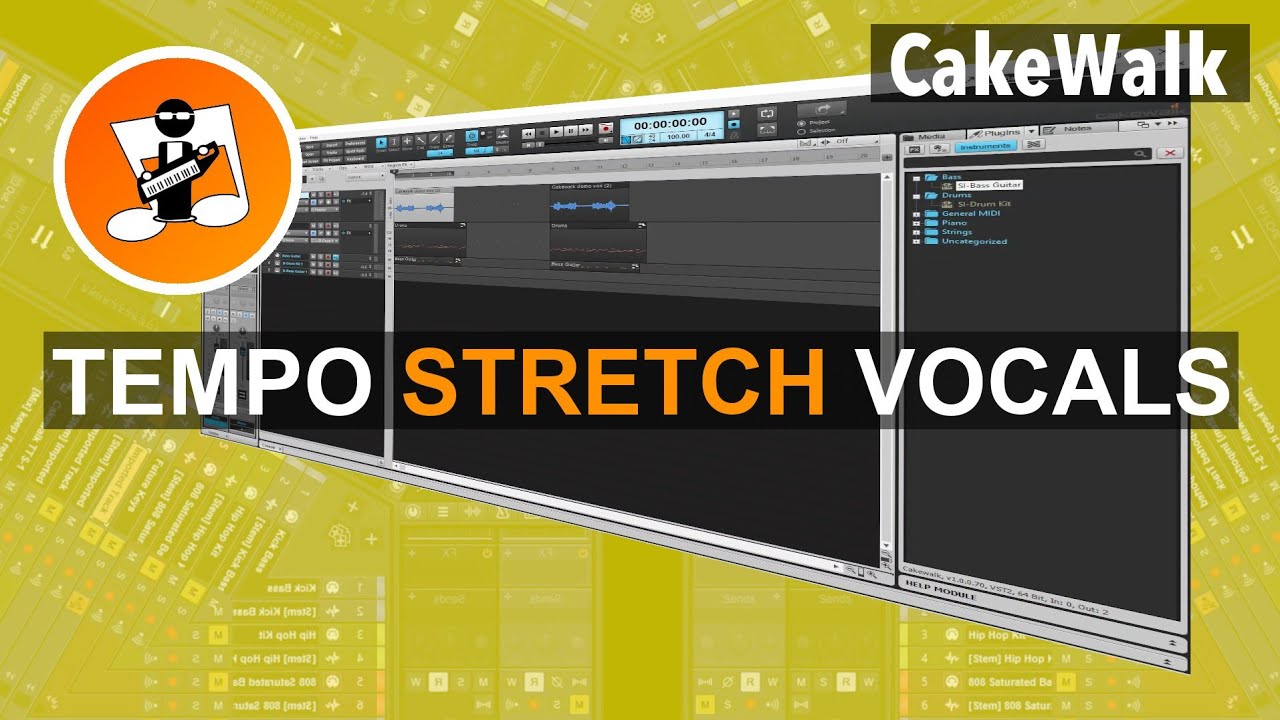 How to stretch vocals to match the tempo in Cakewalk by Bandlab