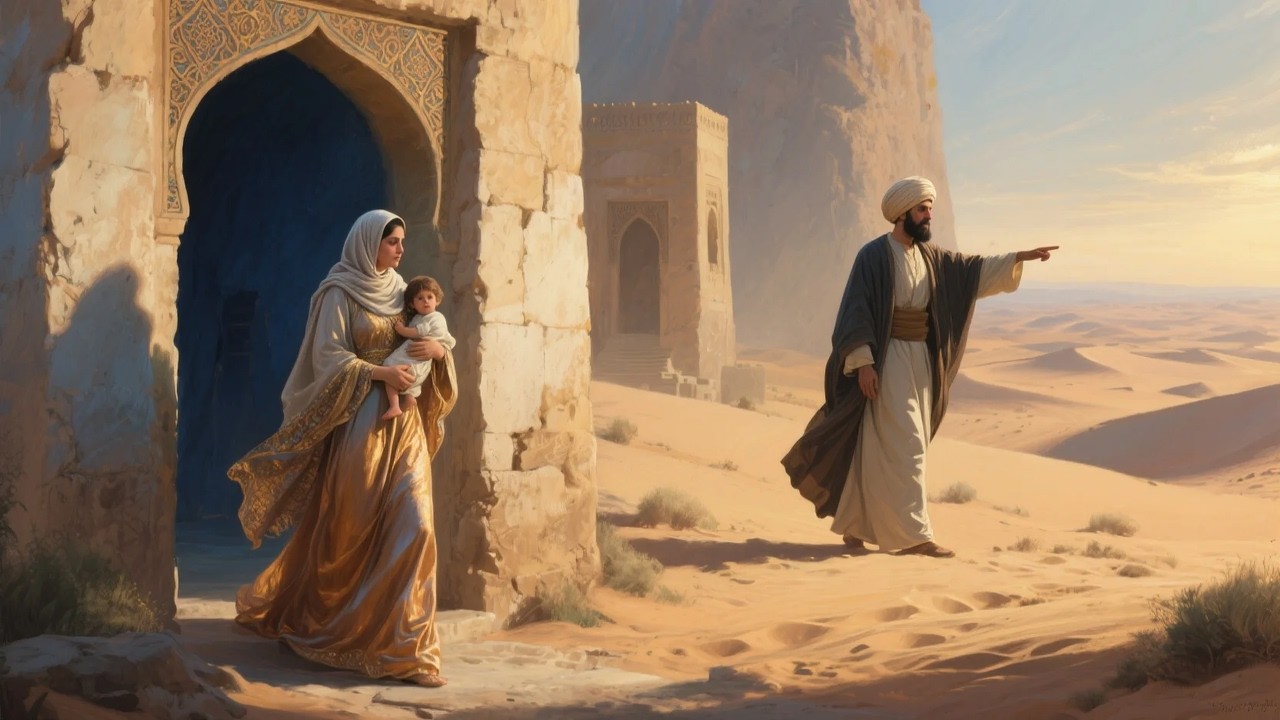 قصة المرأة التي تركها زوجها في الصحراء لأنها لا تنجب... لكن عدل الله كان أقوى!