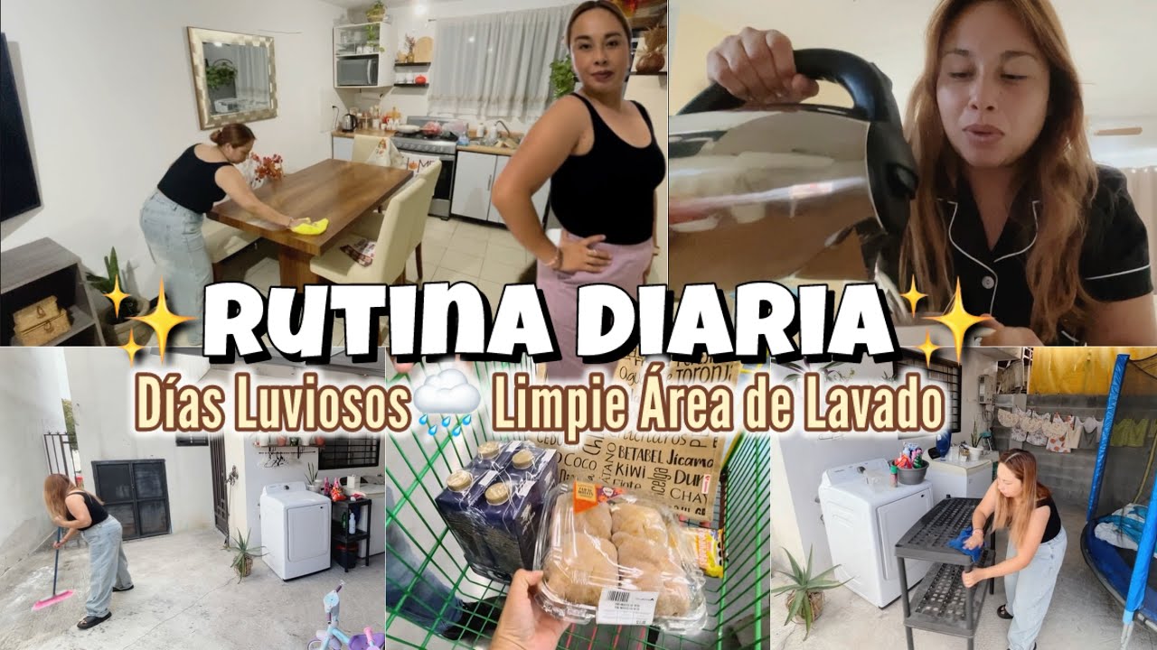 Rutina Diaria🧽Limpie Area de Lavado🌧️Días Lluviosos #limpieza #hogar #sheintrends  #publicidadpagada