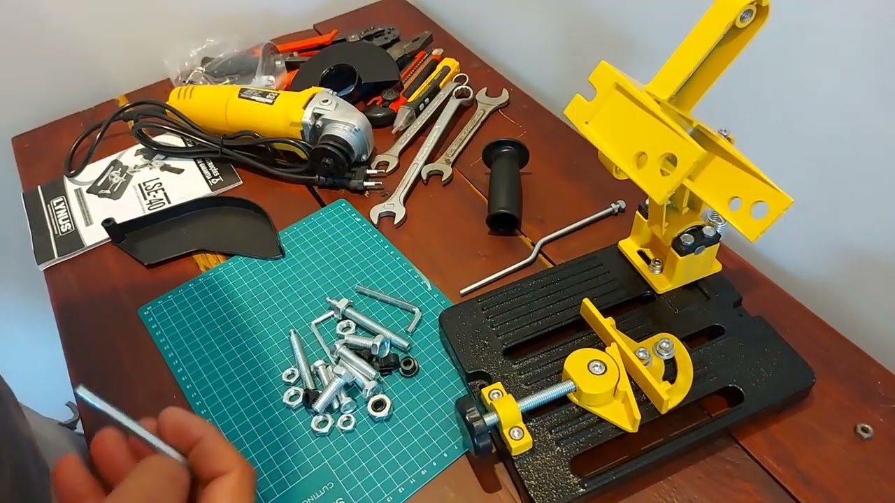 Esmerilhadeira Virou um Policorte com este Suporte