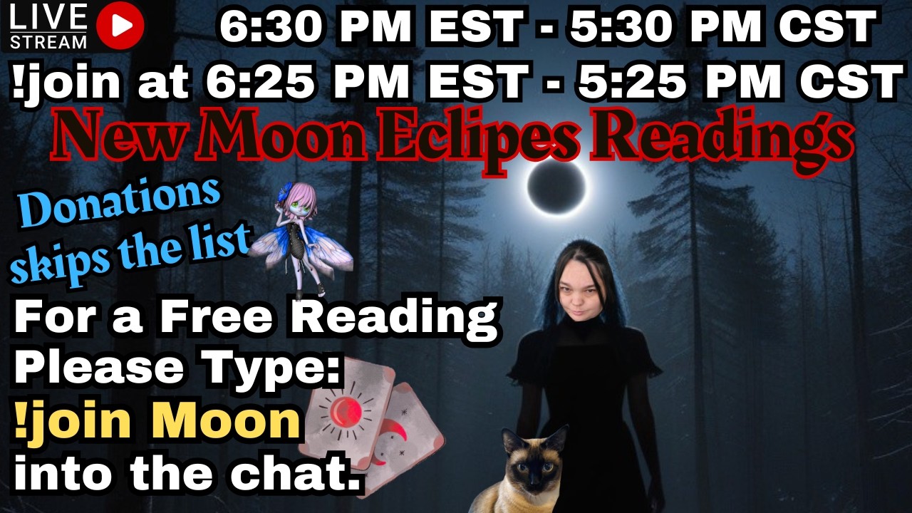 *FREE*🌜NEW MOON IN PISCES ECLIPES READINGS🌛Theme Night!!!🧚‍♀️Intuitive Energy Tarot Reader🧚‍♀️