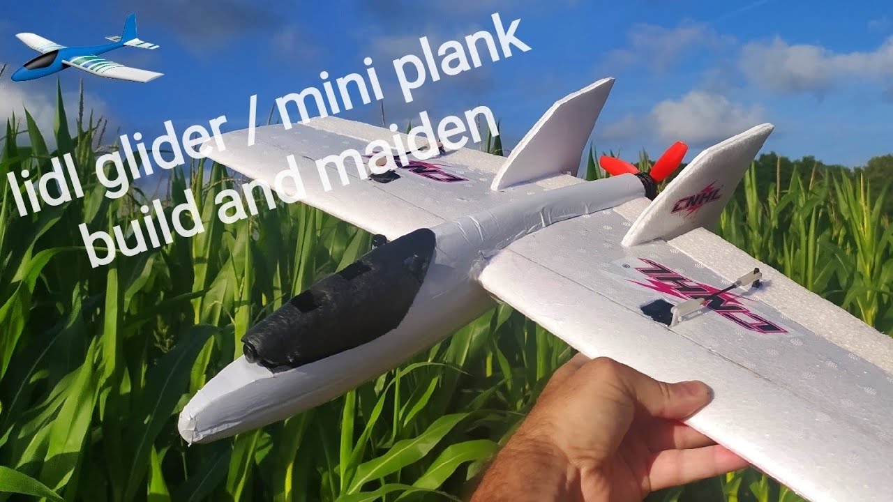 Lidl glider mini plank conversion build and maiden