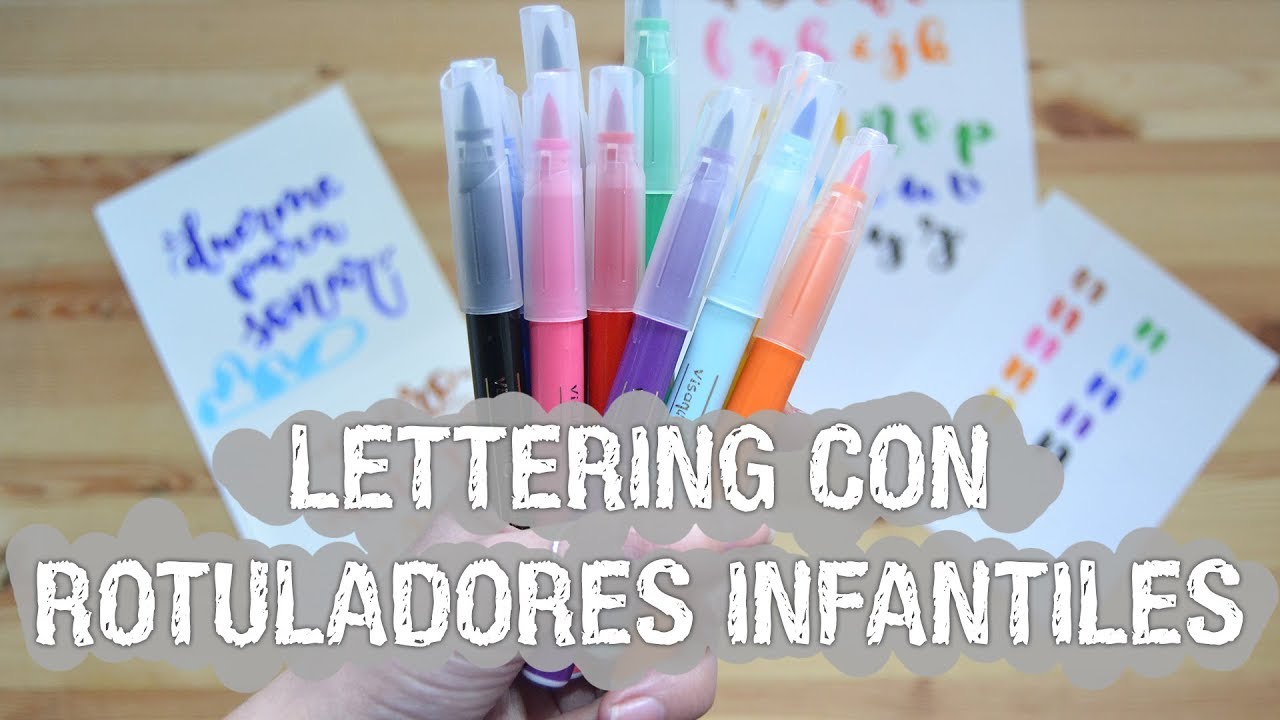 Lettering con rotuladores infantiles - BIC Visaquarelle - UGDT