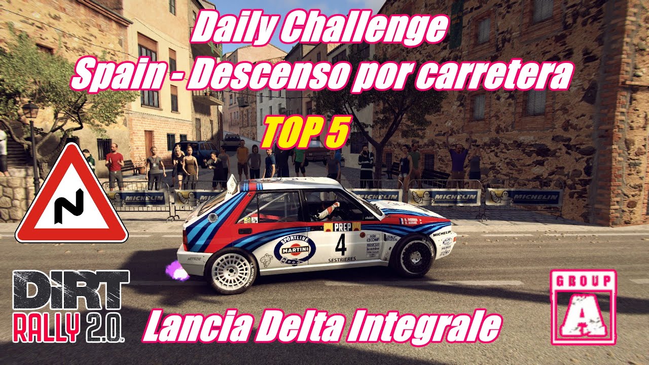Dirt Rally 2.0. Daily Challenge. Spain - Descenso por carretera. Lancia Delta Integrale. TOP 5. 2K.