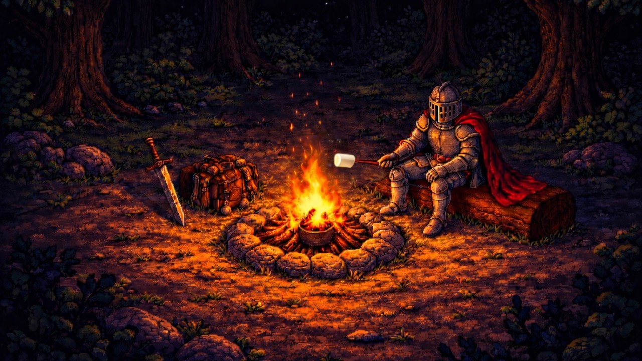 ​Rest here, Brave one 🏰 Relaxing Fantasy RPG Music (Playlist for Study, Sleep, Focus)
