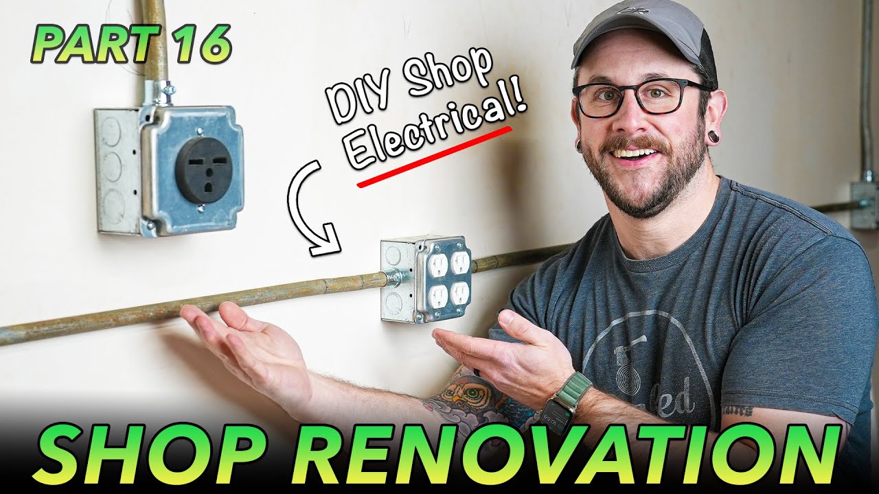 WORKSHOP RENOVATION 16 : DIY Shop Electrical Basics w/ Conduit Bending
