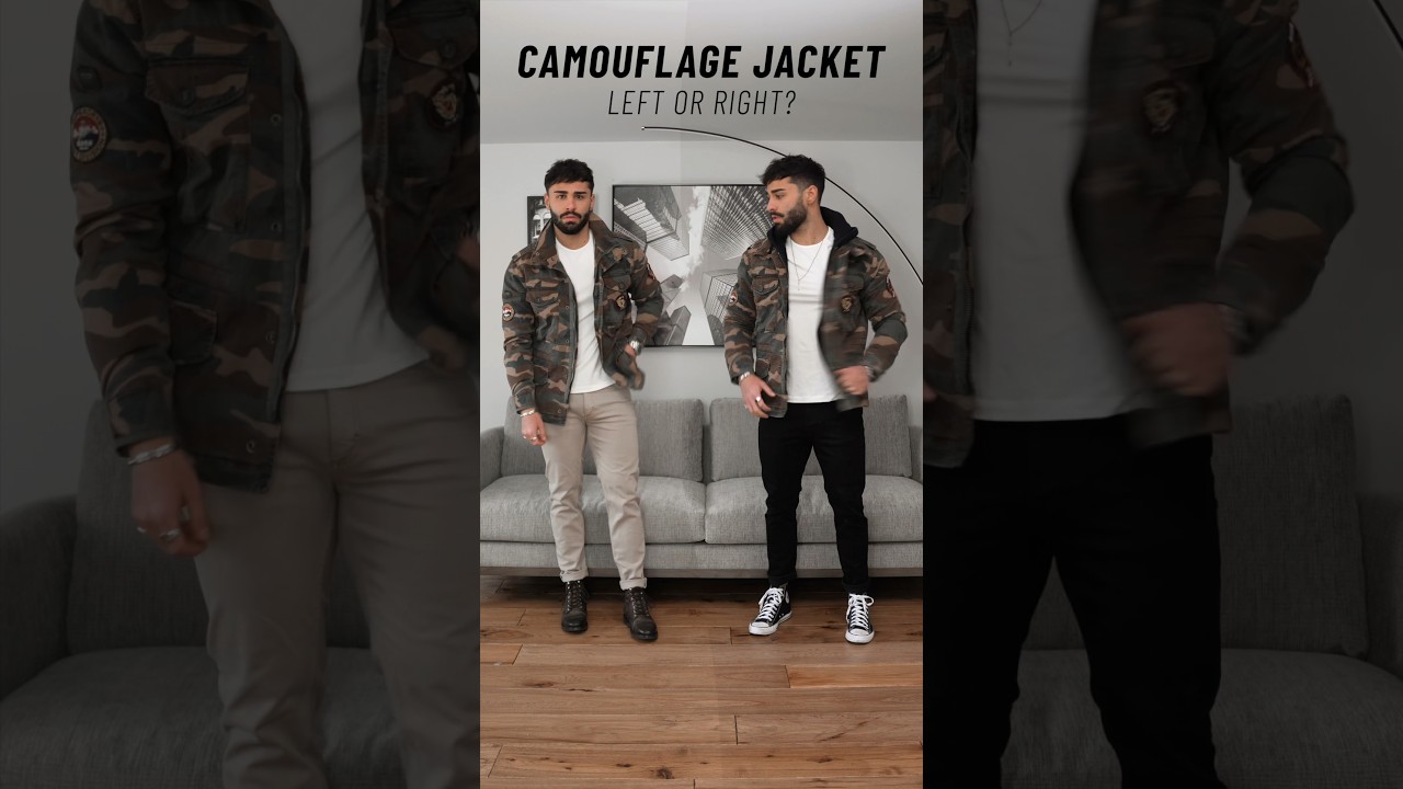 Men’s Camouflage Jacket - Left Or Right? 
