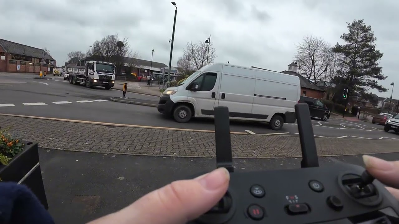 Drone flight around town of Leominster with DJI mavic 3