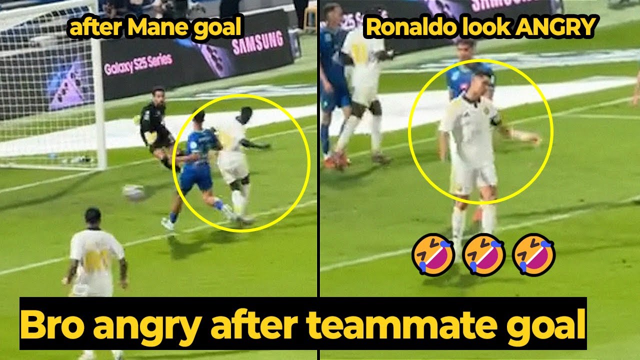 Messi fans laughed as Ronaldo showed frustration when Sadio Mane scores the goal instead of him