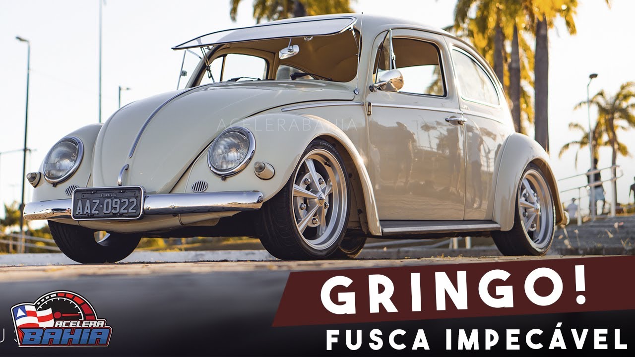 De cara pro vento! Fusca Com Para-brisa Safari! Rodas aro 17 e suspensão Rebaixada!