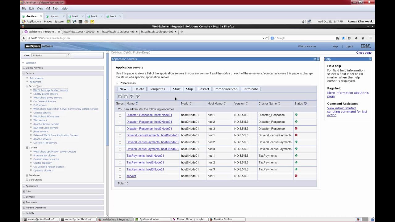 Dynamic clustering and SLA demo in WebSphere Application Server Network Deployment 8.5.5.3