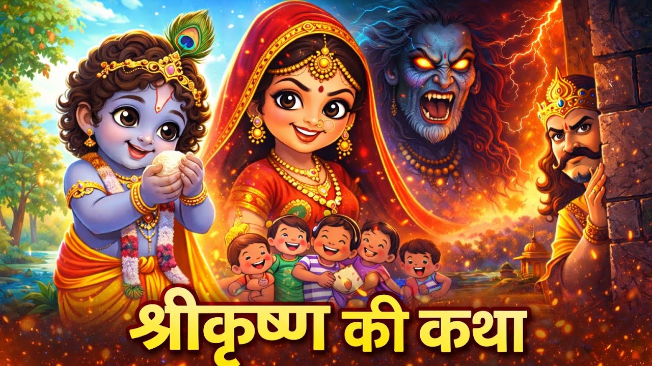 श्रीकृष्ण की अद्भुत बाल लीलाएँ | पूतना वध की सच्ची कथा | Krishna Story Full Episode|FunToon AI|