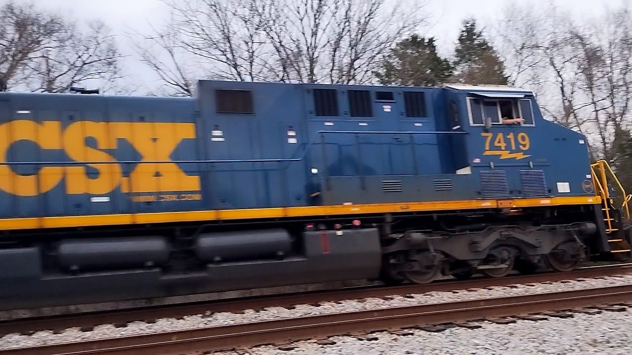 CSX Southbound Automodal M209 w/ Double DPUs Brentwood, TN 02/21/26