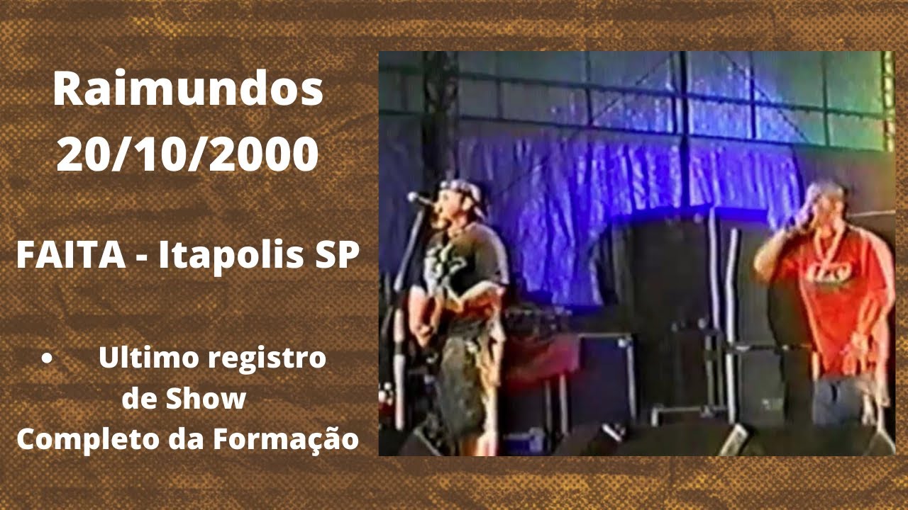 Raimundos - Fome do C&atilde;o (FAITA - Itapolis SP - 20/10/2000)