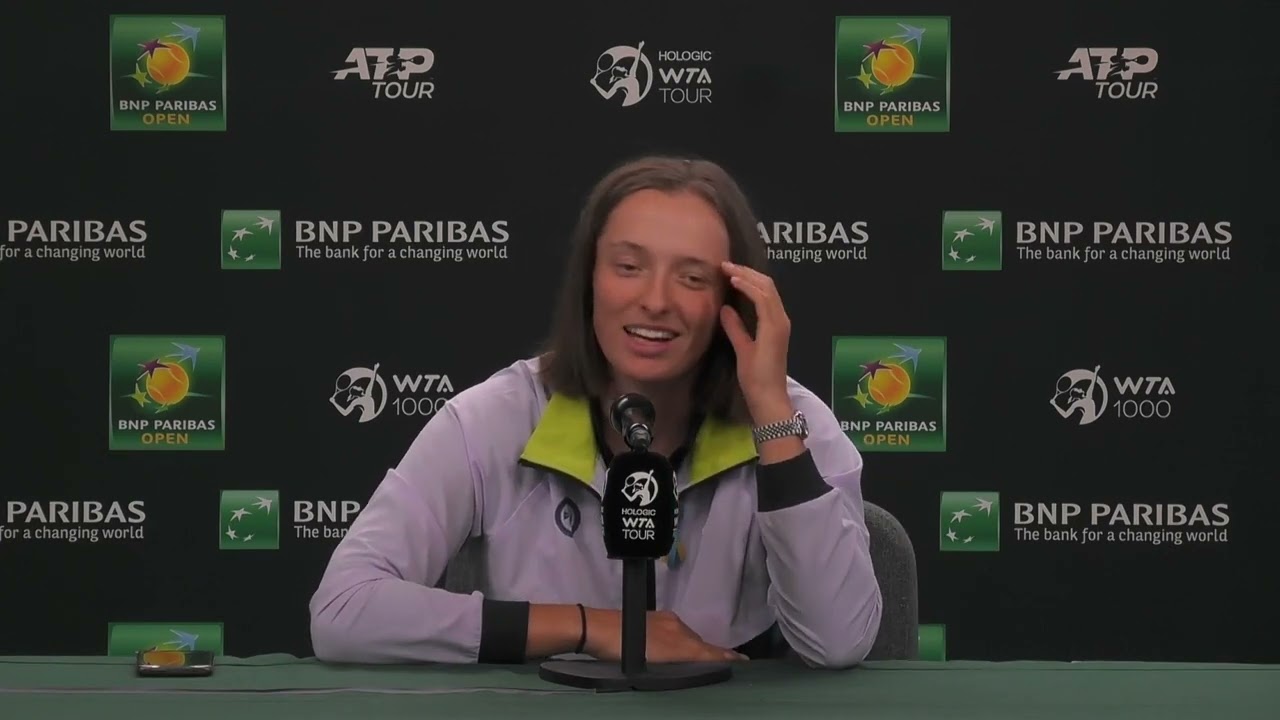 Iga Swiatek Press Conference Following Quarterfinal Round Win 2022 BNP Paribas Open