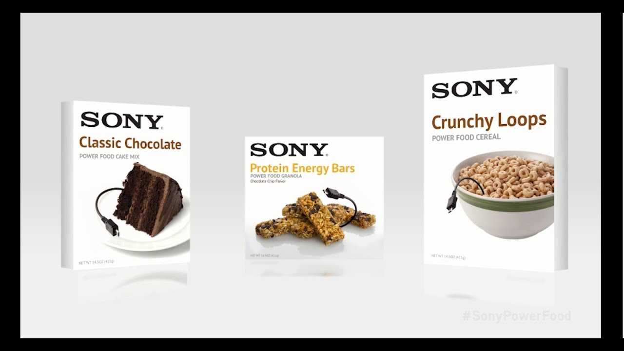 Announcing Sony Power Food: Fuel Yourself And Your Gadgets On The Go