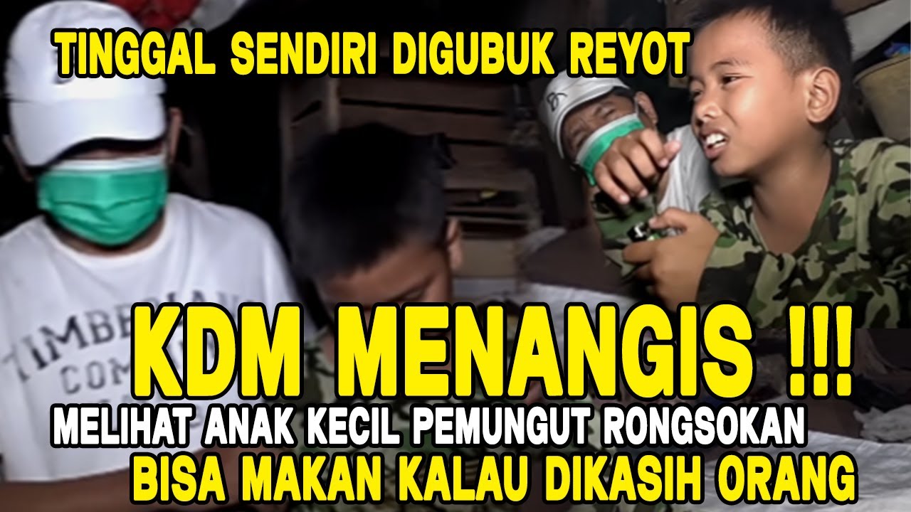 KDM MENANGIS‼️MELIHAT KEHIDUPAN BOCAH MALANG INI TINGGAL DI GUBUK REYOT, BISA MAKAN KALAU DIKASIH