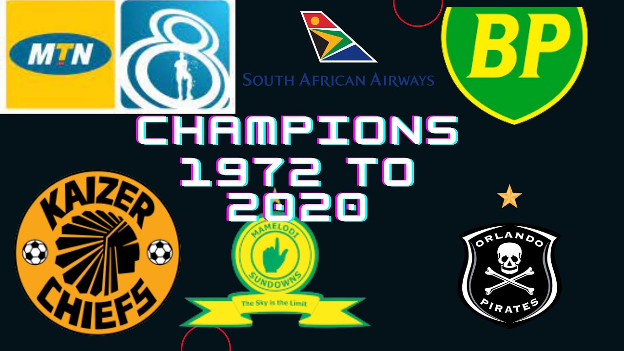 BP Top 8 SSA Super 8 MTN 8 Winners 1972 to 2020