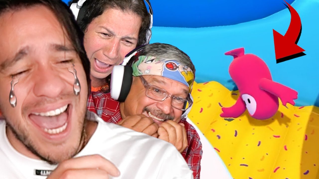 Laughed so Hard w/ My Mexican Parents - Fall Guys