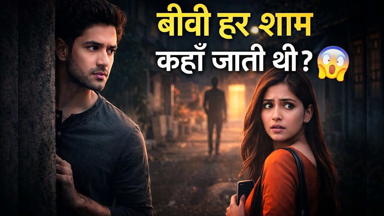 😱बीवी हर शाम चुपके से कहाँ जाती थी? #shortvideo#viral#trending#shorts#story#hindistories#kahani#ai 