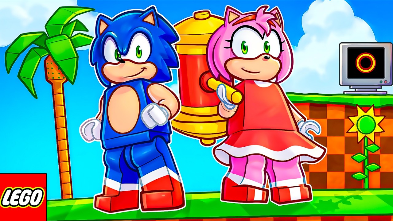 SONIC E AMY VIRARAM LEGO na VIDA REAL!