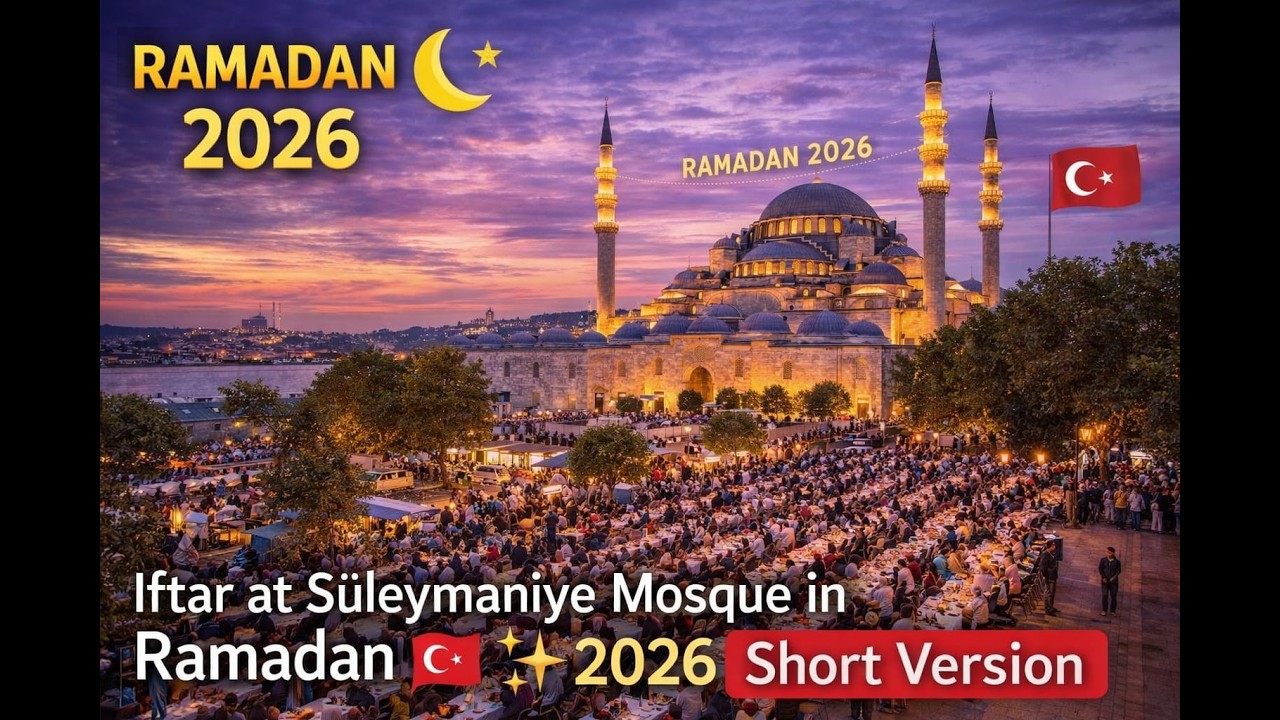 Peaceful Iftar at Suleymaniye Mosque | Ramadan 2026 Istanbul 🌙