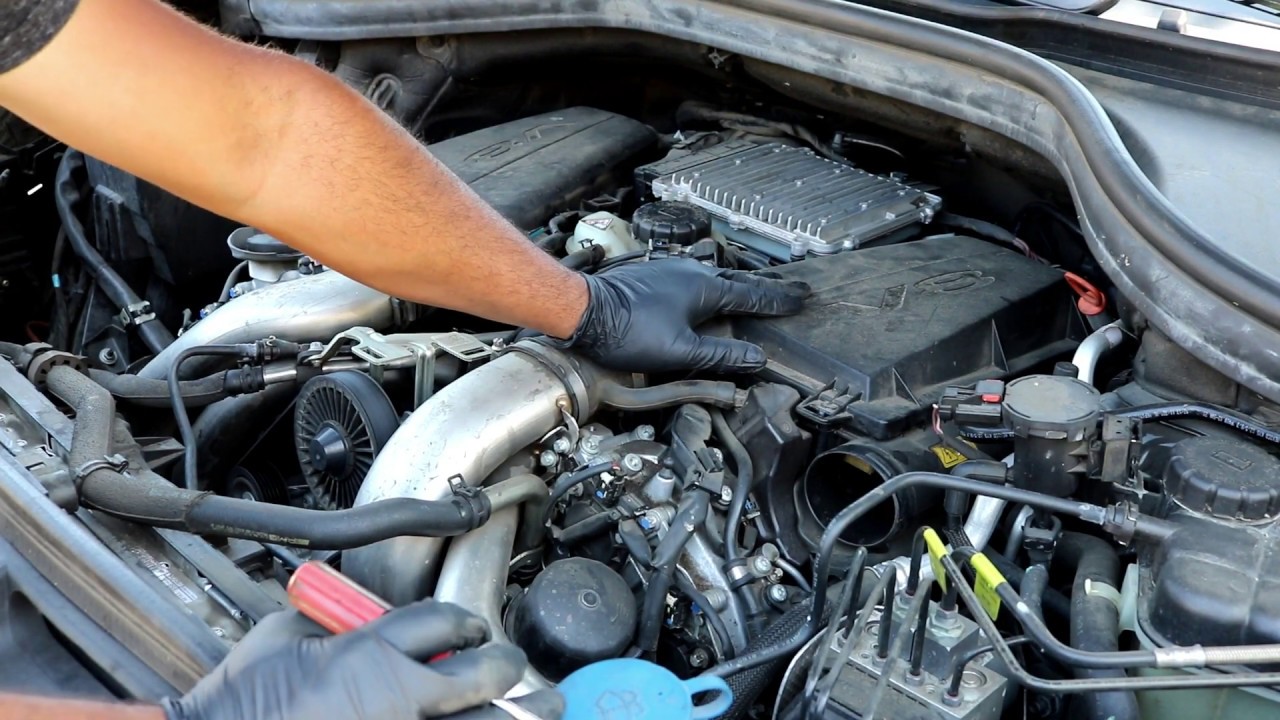 2013+ GL450 air filter replacement (X166 chassis)(M278 engine)