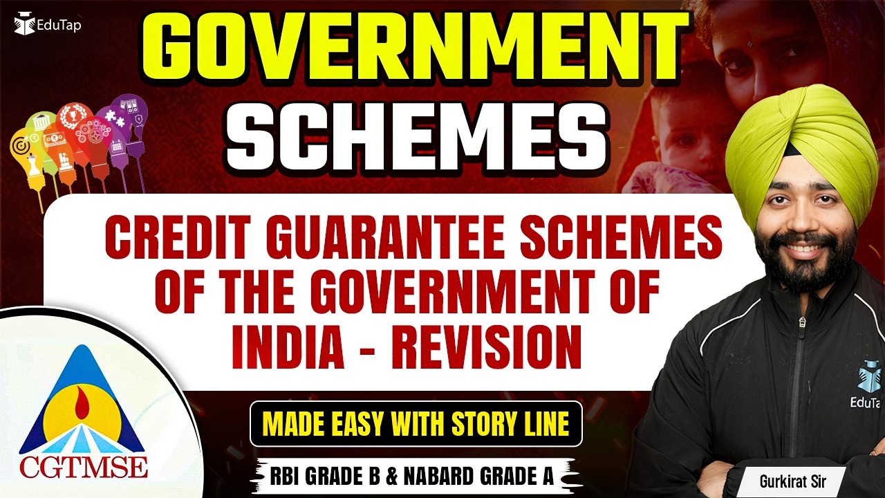 Credit Guarantee Schemes of the Government of India - Revision | Govt Schemes for RBI & NABARD 2026