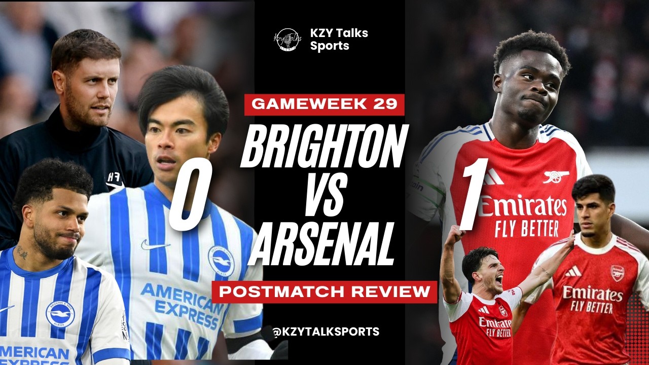 Arsenal grind out result against Brighton as Manchester City drop points against Nottingham Forest