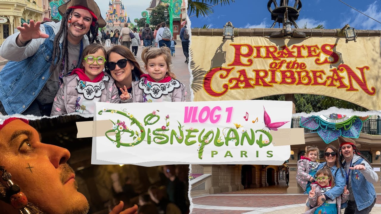 DISNEYLAND PARIS I vlog 1 | 2024 I Piratas del Caribe: La maldición de la perla negra 🏴‍☠️