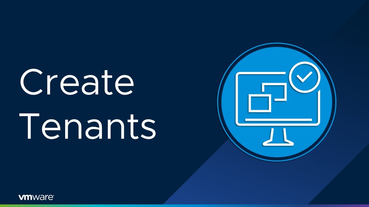 vRealize 8.x – Creating Tenants