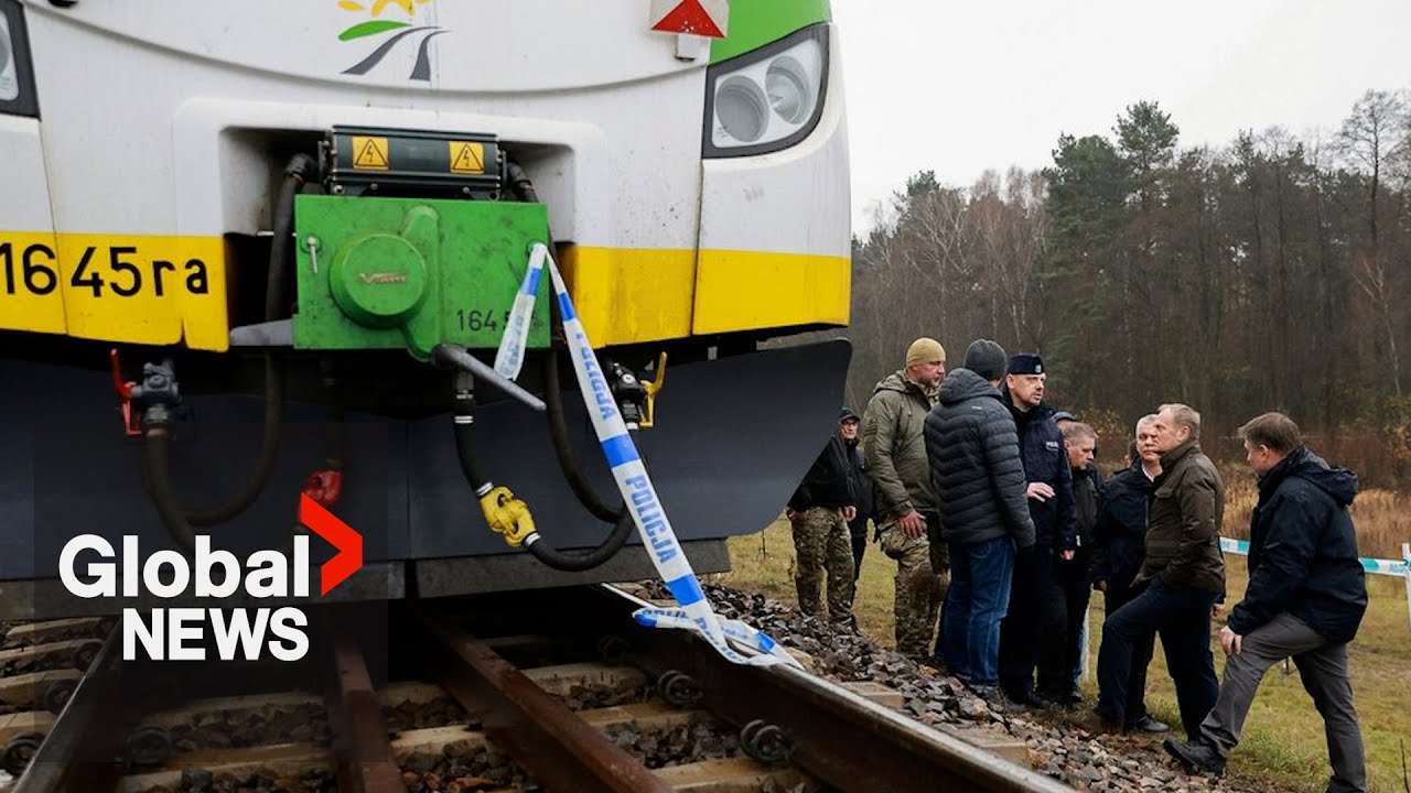Poland railway blast an "act of sabotage," says PM Tusk