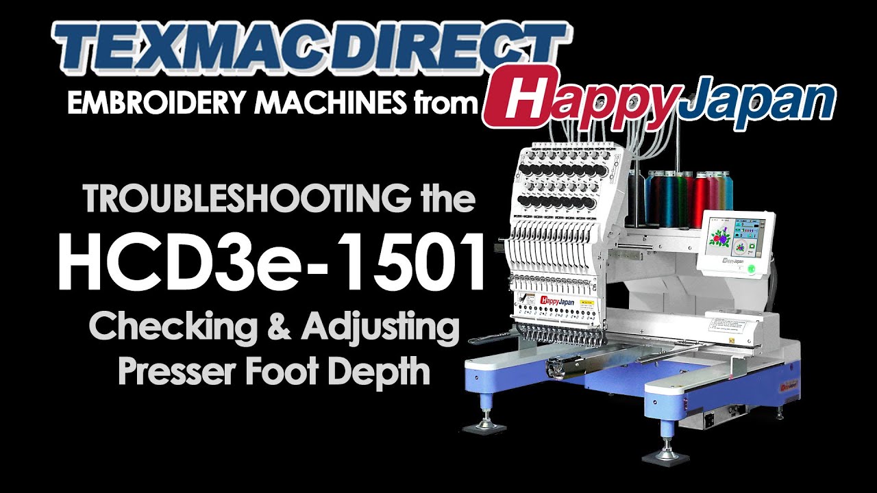HCD3 Presser Foot Height Adjustment