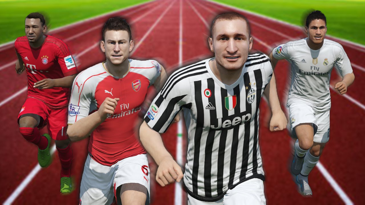 FIFA 16 Speed Test | Fastest Centre Backs CB in FIFA