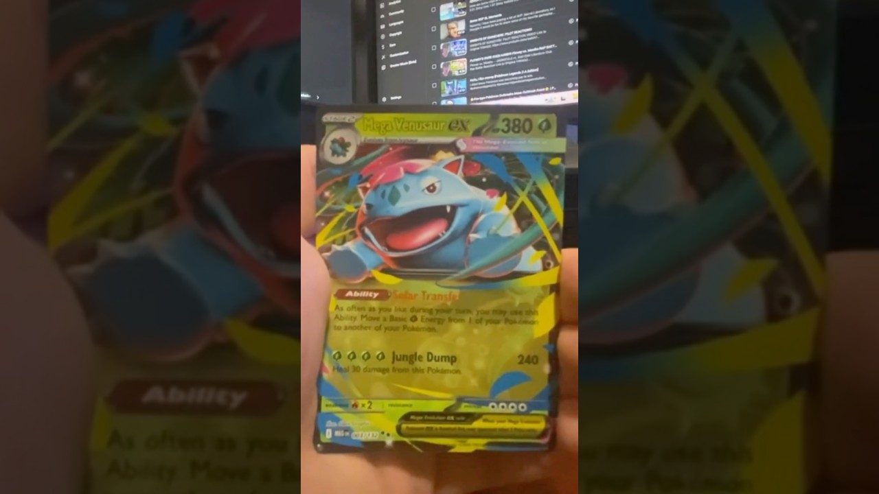 Mega Venusaur Ex #pokemoncards #pokemontcg