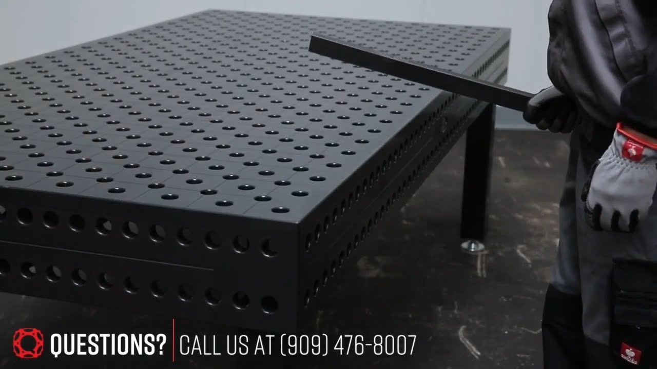 What an Impact does to a Welding Table Surface (Standard Welding Table vs a Siegmund Welding Table)