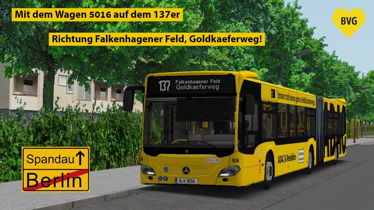 OMSI 2: BVG Linie 137 Richtung Goldkäferweg im GN20! #148 | PxlKiing